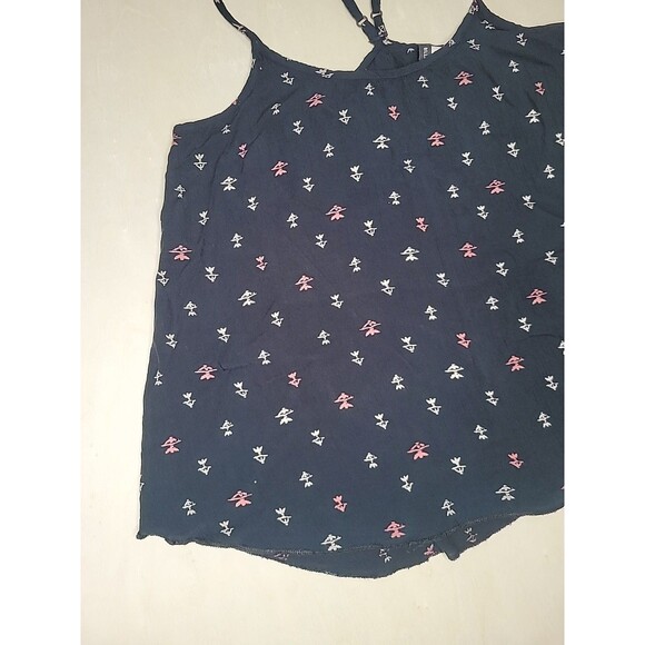 Billabong Cami Spagetti Adjustable Strap Flowy Navy Blue Summer Surfer Shirt Med - Picture 5 of 13